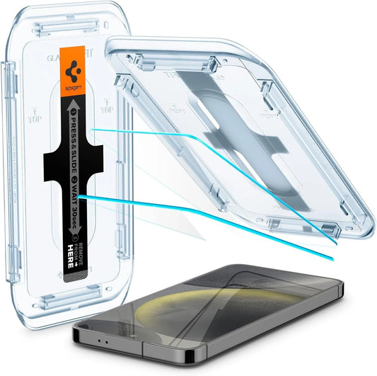 Spigen EZ Fit Tempered Glass Screen Protector For Samsung Galaxy S24 (2 Pack) - Mos Accessories