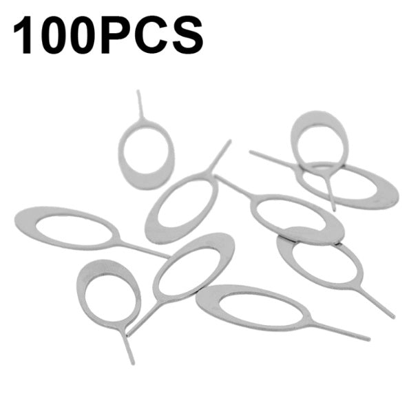 100 PCS Universal Thickened and Hardened Steel Phone Sim Card Removal Eject Pins Tools - Mos Accessories