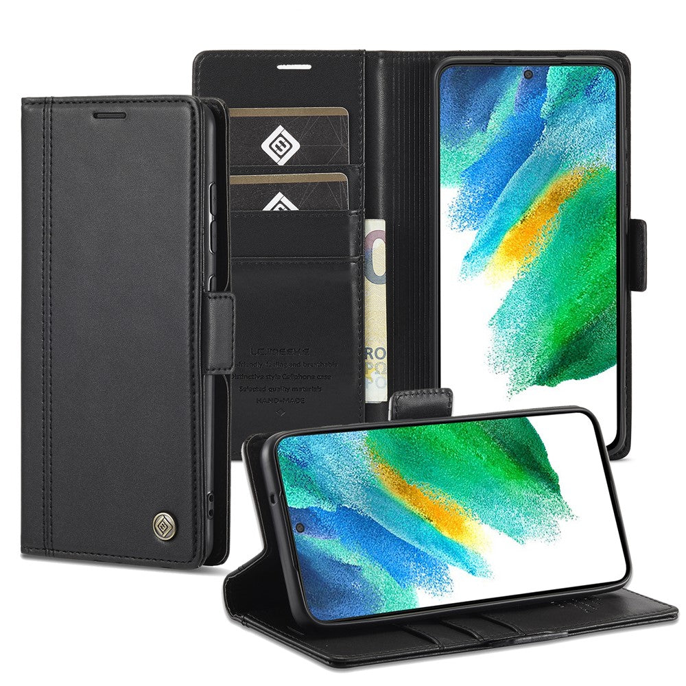 LC.IMEEKE Flip Premium PU Leather Multi-Function Magnetic Suction Stand Phone Case - For Samsung Galaxy S21+