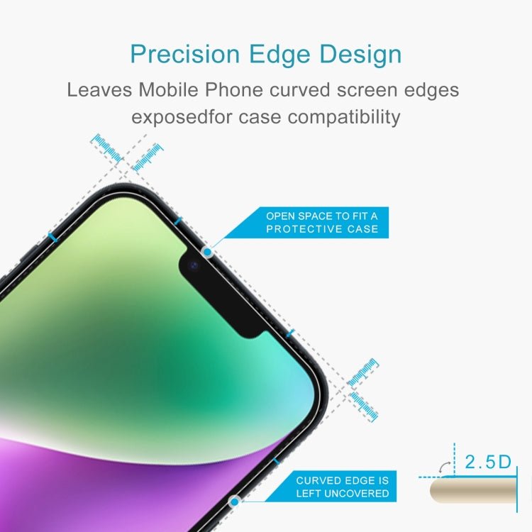 10pcs 0.26mm 9H 2.5D High Aluminium Tempered Glass Screen Protectors - For iPhone 15 / 15 Pro - Mos Accessories