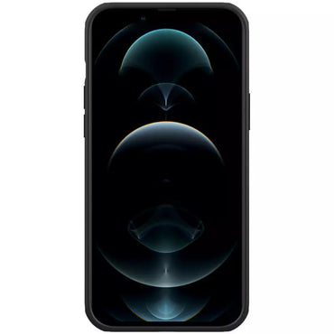 Nillkin Super Frosted Shield Pro Black Case (Logo Cutout) - For iPhone 13 Pro Max - mosaccessories