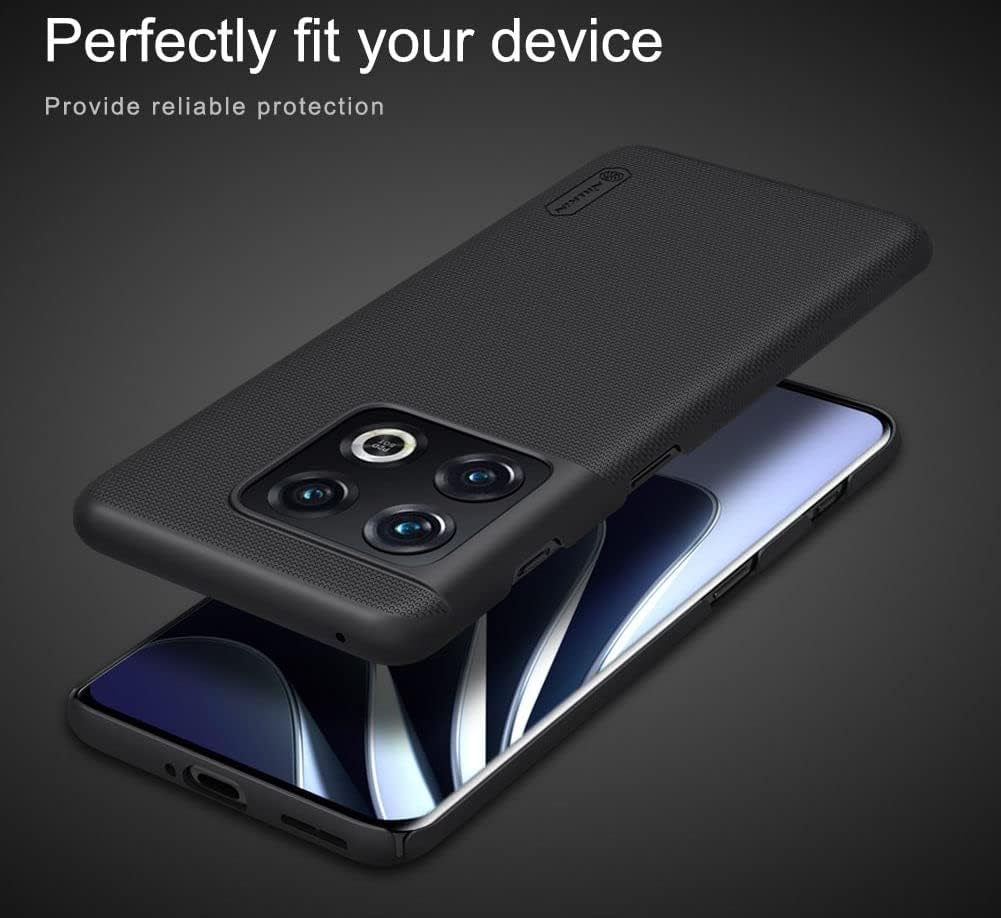 Nillkin Super Frosted Shield Black Case - For OnePlus 10 Pro - mosaccessories