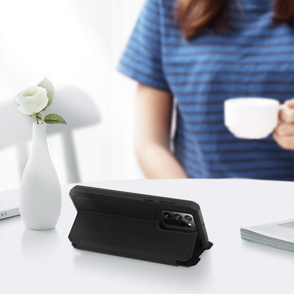 Dux Ducis Skin X Leather Flip Black Case - For Samsung Galaxy Note 20 Ultra - mosaccessories