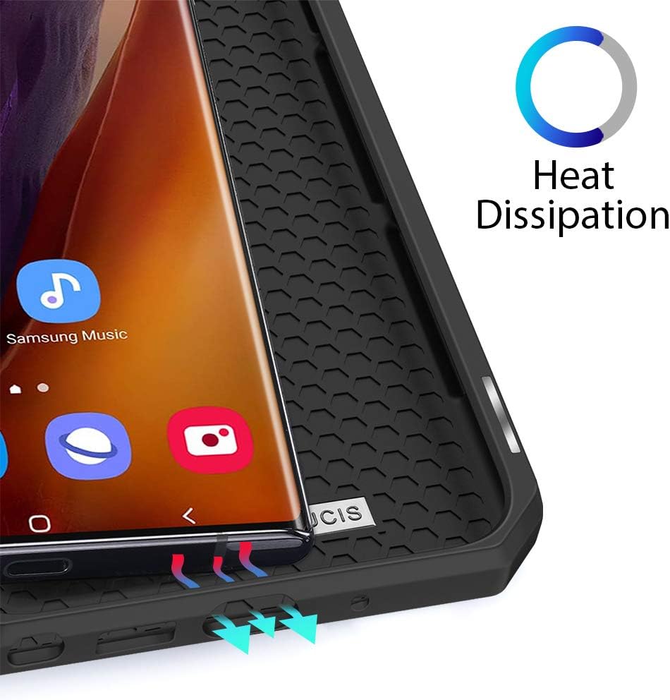 Dux Ducis Skin X Leather Flip Black Case - For Samsung Galaxy Note 20 Ultra - mosaccessories