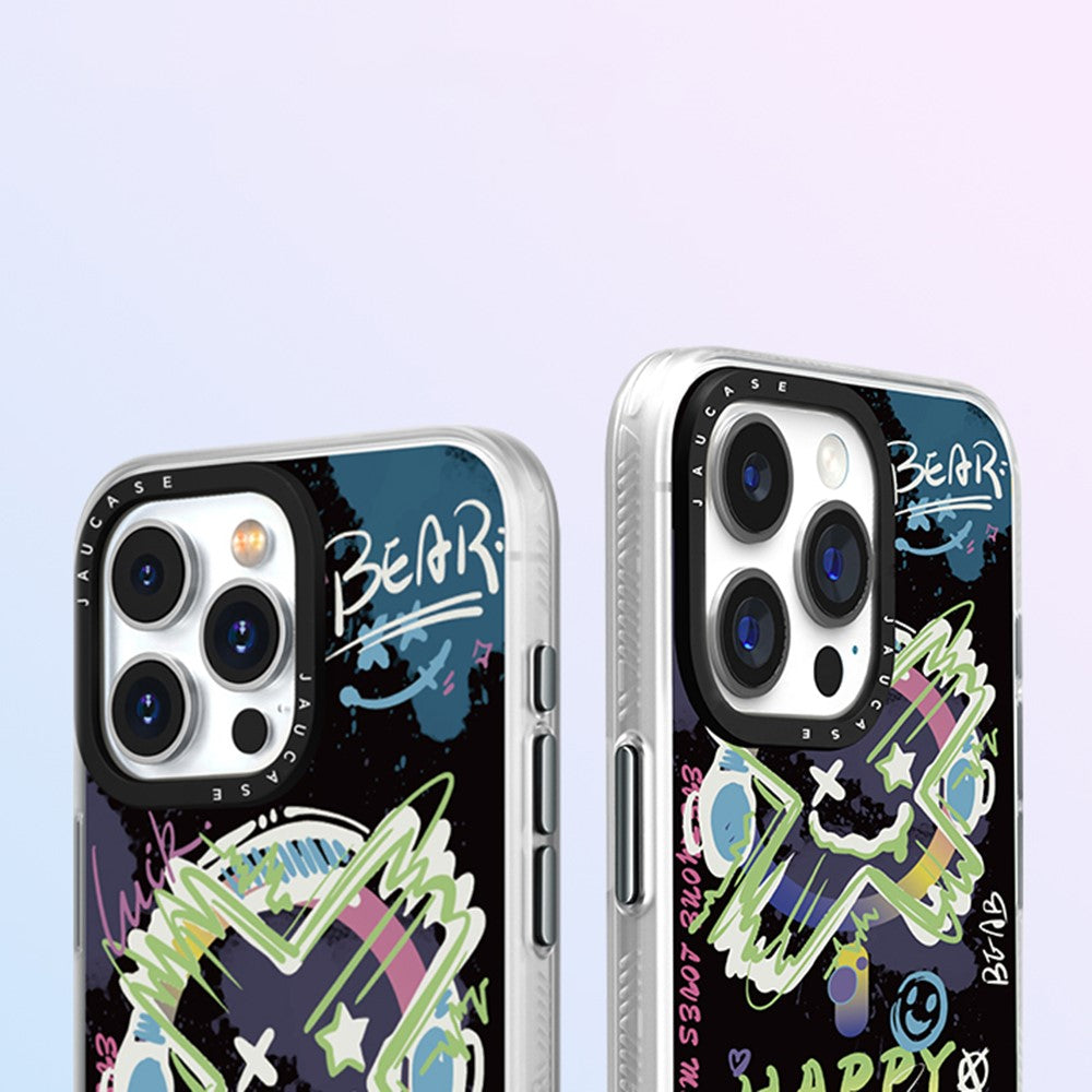 Jaucase Graffiti Pattern PC+TPU MagSafe Phone Case - For iPhone 14 Pro Max