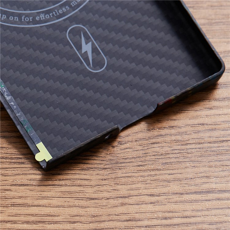Colour Woven Pattern Aramid Fiber Case Compatible with MagSafe Phone Cover - For Samsung Galaxy Z Fold6