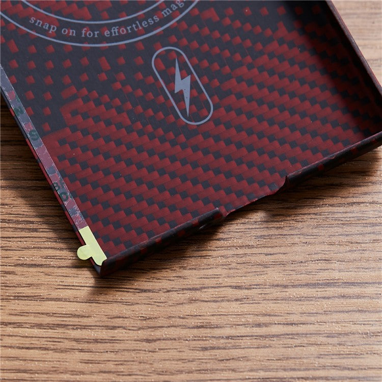 Camouflage Red Aramid Fiber Case Compatible with MagSafe Phone Cover - For Samsung Galaxy Fold6