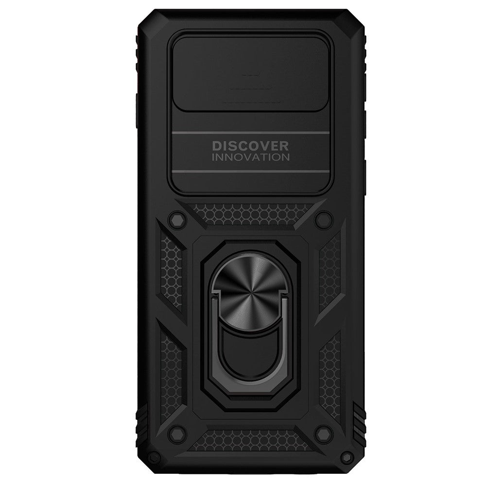 PC + TPU Metal Ring Kickstand Case - For Samsung Galaxy S10