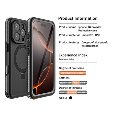 RedPepper IP68 Waterproof Case Compatible with MagSafe - For iPhone 16 Pro Max
