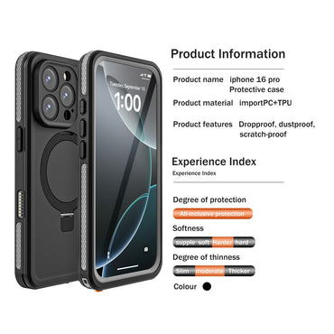 RedPepper IP68 Waterproof Case Compatible with MagSafe - For iPhone 16 Pro