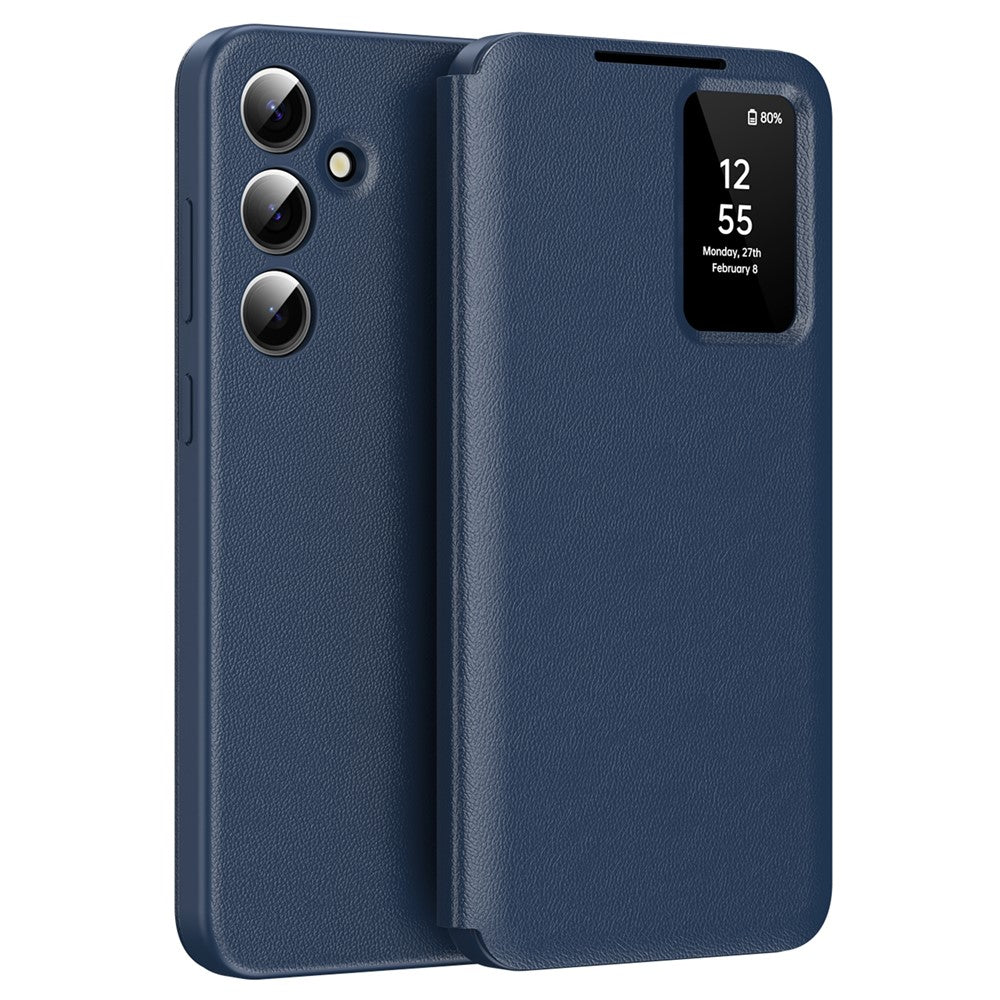 View Window PU Leather Wallet Case - For Samsung Galaxy S25