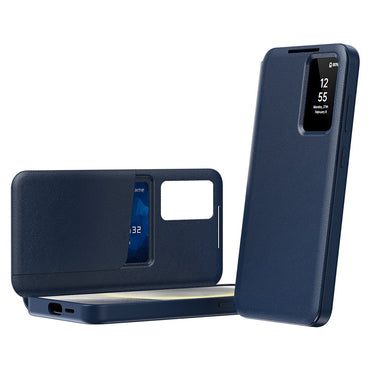 View Window PU Leather Wallet Case - For Samsung Galaxy S23