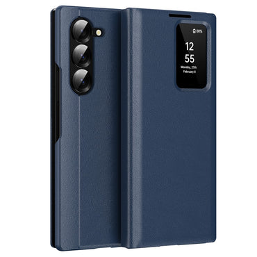 View Window PU Leather Wallet Case - For Samsung Galaxy Z Fold6