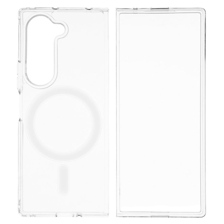 Clear Case Compatible with MagSafe TPU + Acrylic Phone Cover - For Samsung Galaxy Fold6