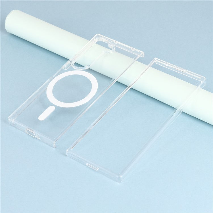 Clear Case Compatible with MagSafe TPU + Acrylic Phone Cover - For Samsung Galaxy Fold6