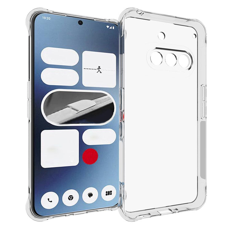 TPU Phone Case Non Slip Clear Mobile Phone Cover - For Nothing Phone (3a)