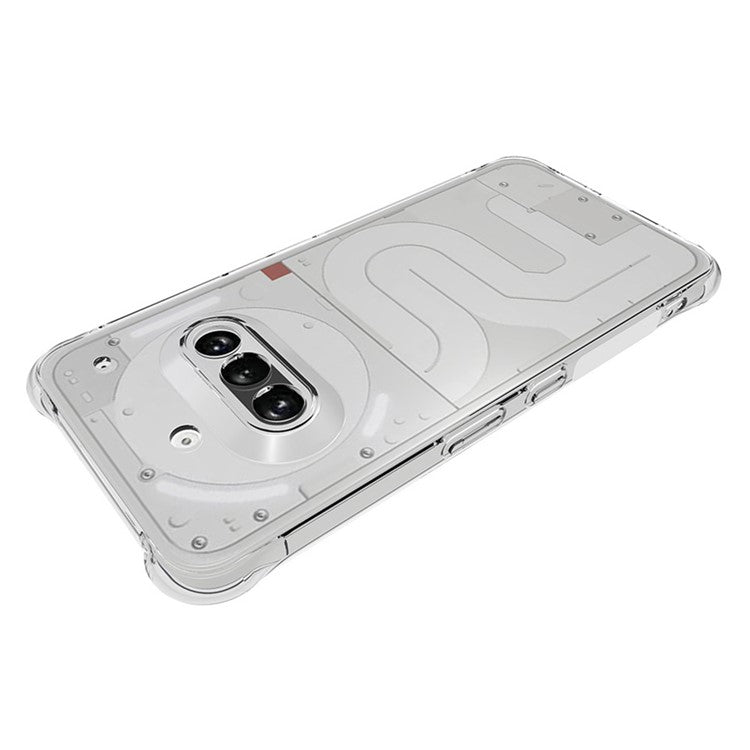 TPU Phone Case Non Slip Clear Mobile Phone Cover - For Nothing Phone (3a)