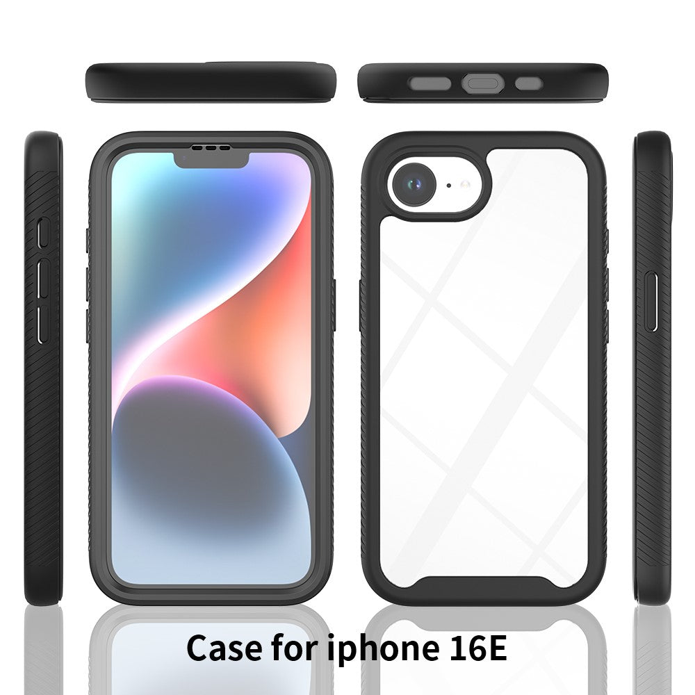 Front & Back PC + TPU Clear Case - For iPhone 16e
