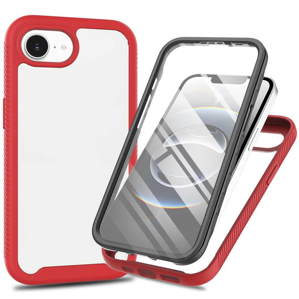 Front & Back PC + TPU Clear Case - For iPhone 16e