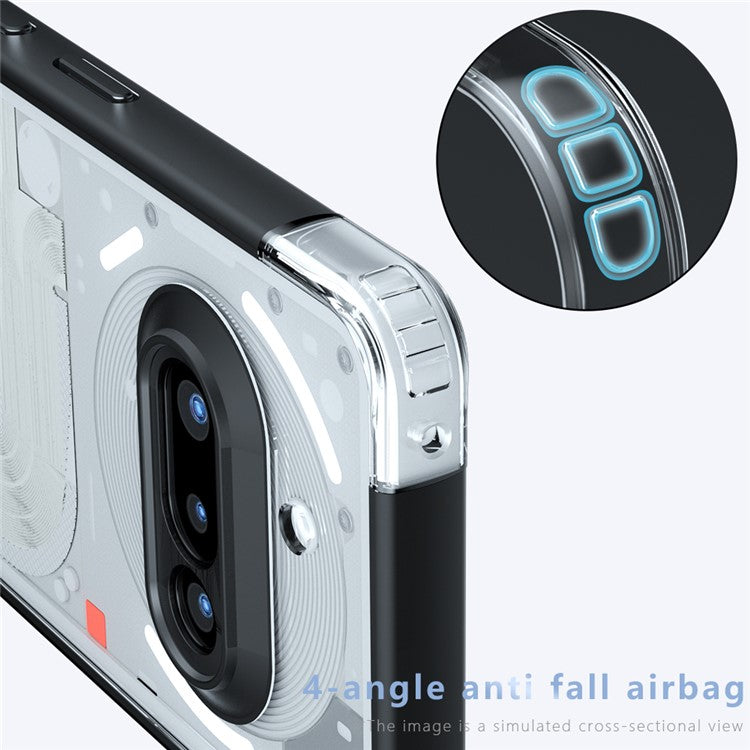 Drop Proof TPU + PC Matte Back Case Phone Cover - For Nothing Phone (3a)