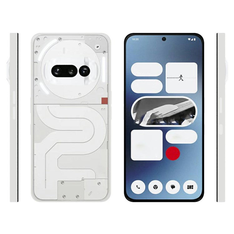 2.0mm TPU Anti-Scratch Clear Case Phone Cover - For Nothing Phone (3a)