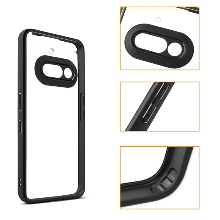 Shockproof PC + TPU Case Clear Back Phone Cover - For Nothing Phone (3a)