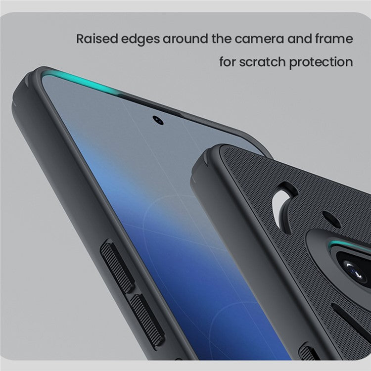 Nillkin Frosted Shield Pro Case Matte PC + TPU Black Phone Cover - For Nothing Phone (3a)
