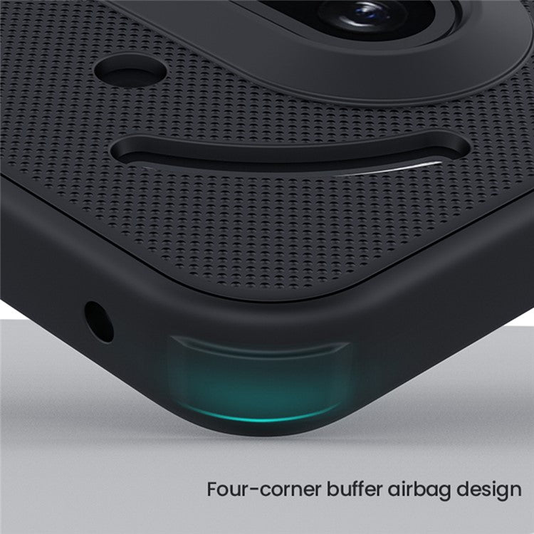 Nillkin Frosted Shield Pro Case Compatible with MagSafe PC + TPU Black Phone Cover - For Nothing Phone (3a)