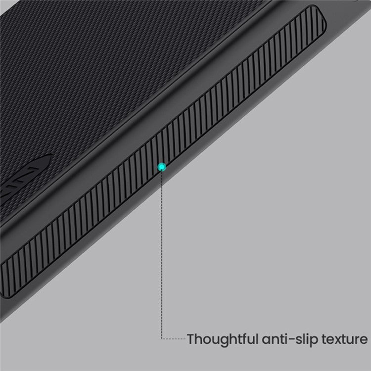 Nillkin Frosted Shield Pro Case Compatible with MagSafe PC + TPU Black Phone Cover - For Nothing Phone (3a)