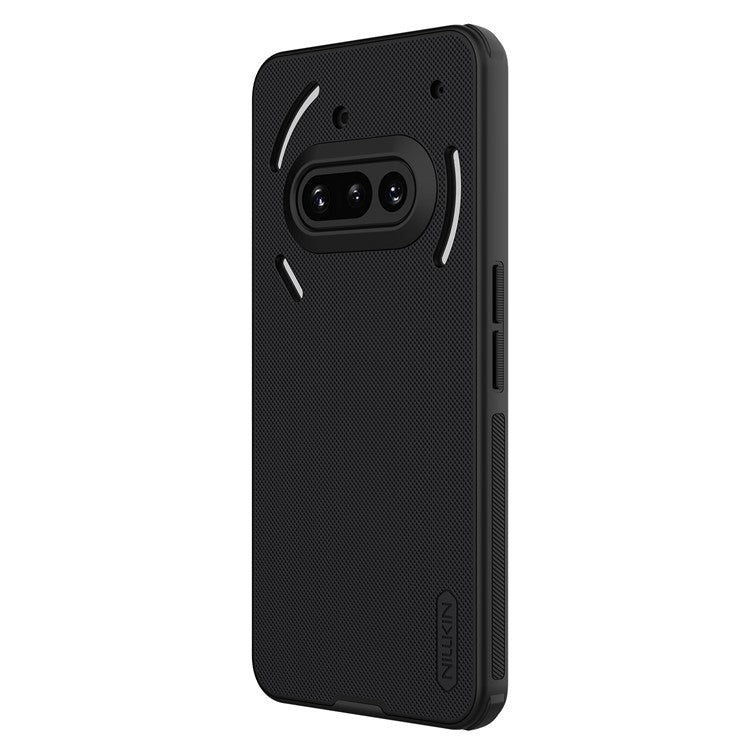 Nillkin Frosted Shield Pro Case Compatible with MagSafe PC + TPU Black Phone Cover - For Nothing Phone (3a)