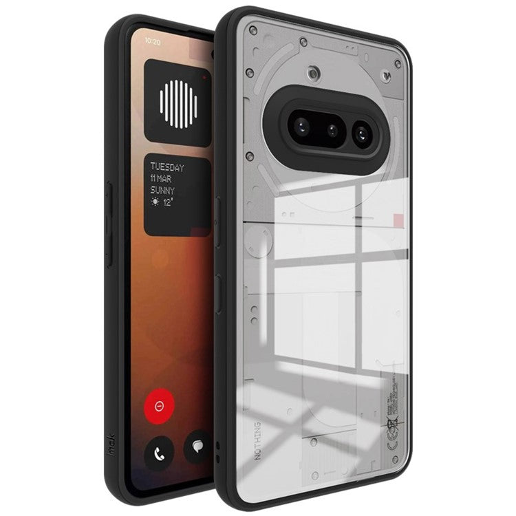 Imak UX-9A Series Clear Case TPU PC Phone Cover Reinforced Corners - For Nothing Phone (3a)