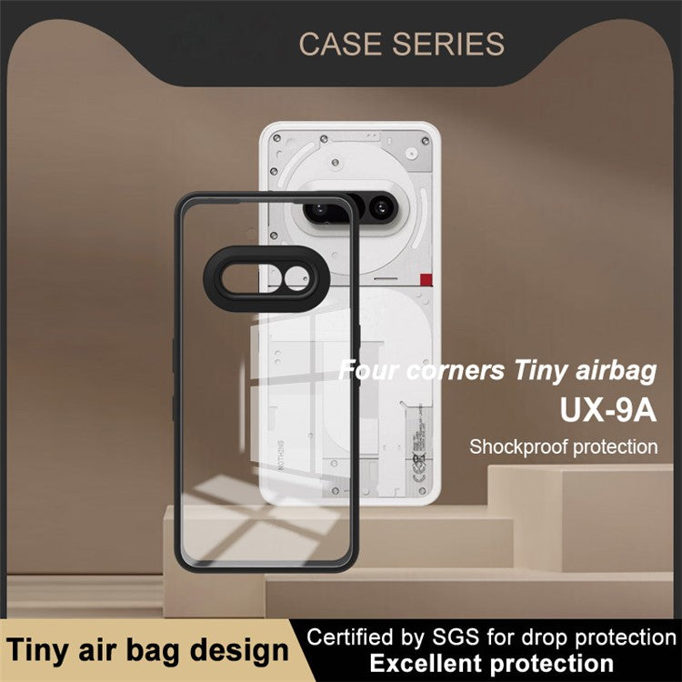 Imak UX-9A Series Clear Case TPU PC Phone Cover Reinforced Corners - For Nothing Phone (3a)