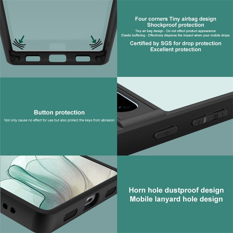 Imak UX-9A Series Clear Case TPU PC Phone Cover Reinforced Corners - For Nothing Phone (3a)