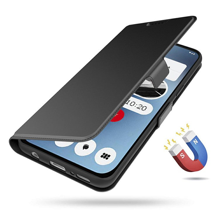 Shockproof TPU Case Inner Shell PU Leather Phone Cover Card Slot - For Nothing Phone (3a)