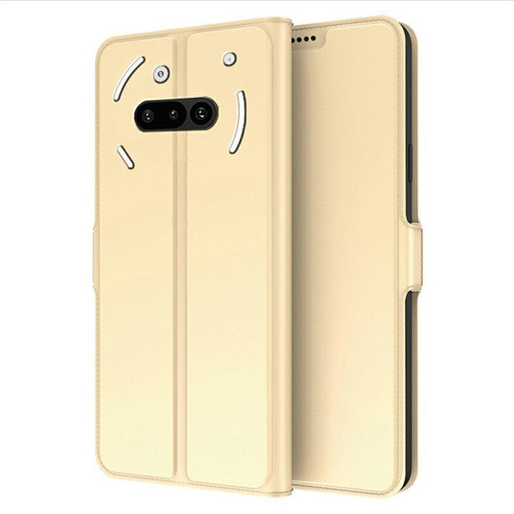 Shockproof TPU Case Inner Shell PU Leather Phone Cover Card Slot - For Nothing Phone (3a)