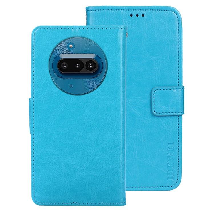 IDEWEI Wallet Stand Case Crazy Horse Texture PU Leather Phone Cover - For Nothing Phone (3a)