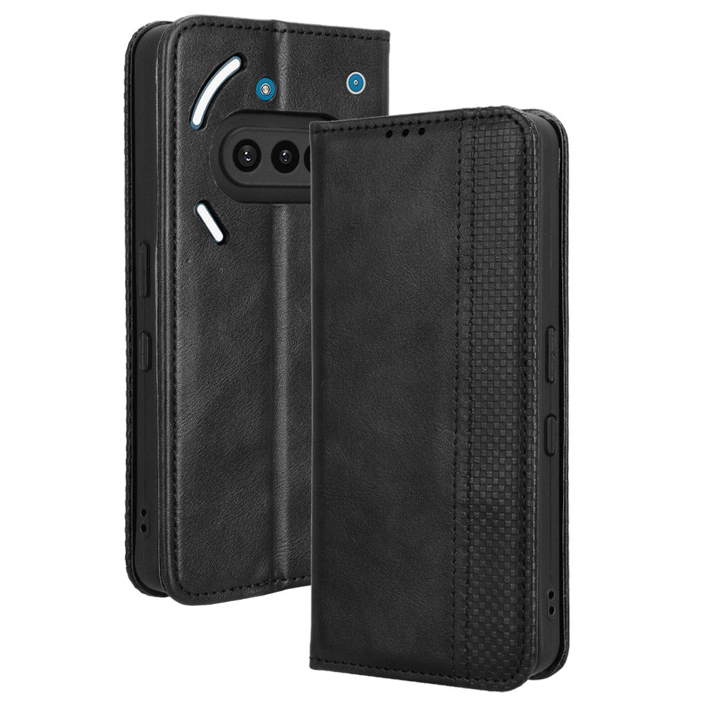 Retro PU Leather Case Phone Wallet Stand Cover - For Nothing Phone (3a)