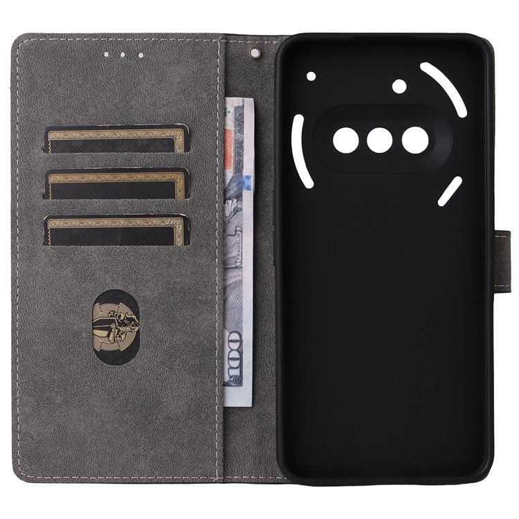 Wallet RFID Blocking PU Leather Case Cover Viewing Stand - For Nothing Phone (3a)