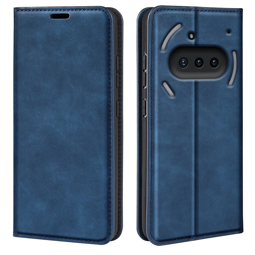 Skin Touch PU Leather Wallet Case Phone Cover - For Nothing Phone (3a)