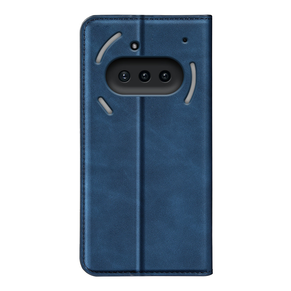 Skin Touch PU Leather Wallet Case Phone Cover - For Nothing Phone (3a)