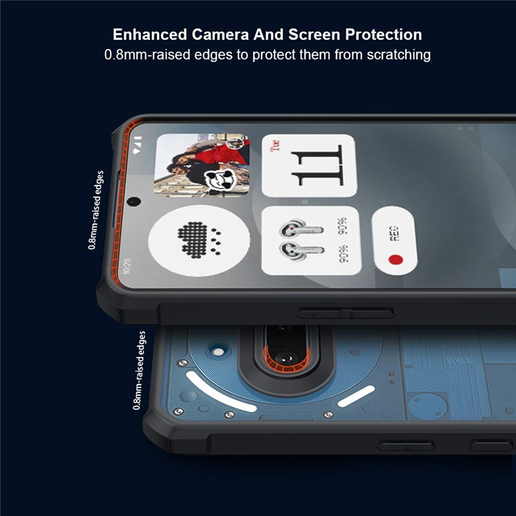 XUNDD Dropproof TPU + Acrylic Clear Back Phone Case - For Nothing Phone (3a)