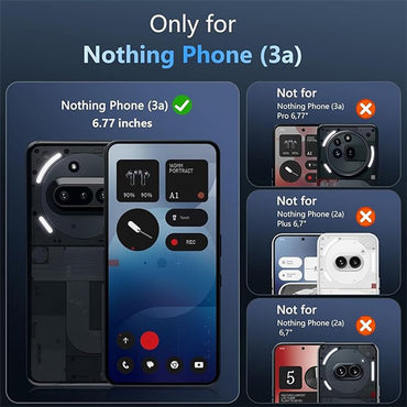 Clear TPU Case Shockproof Phone Cover - For Nothing Phone (3a)