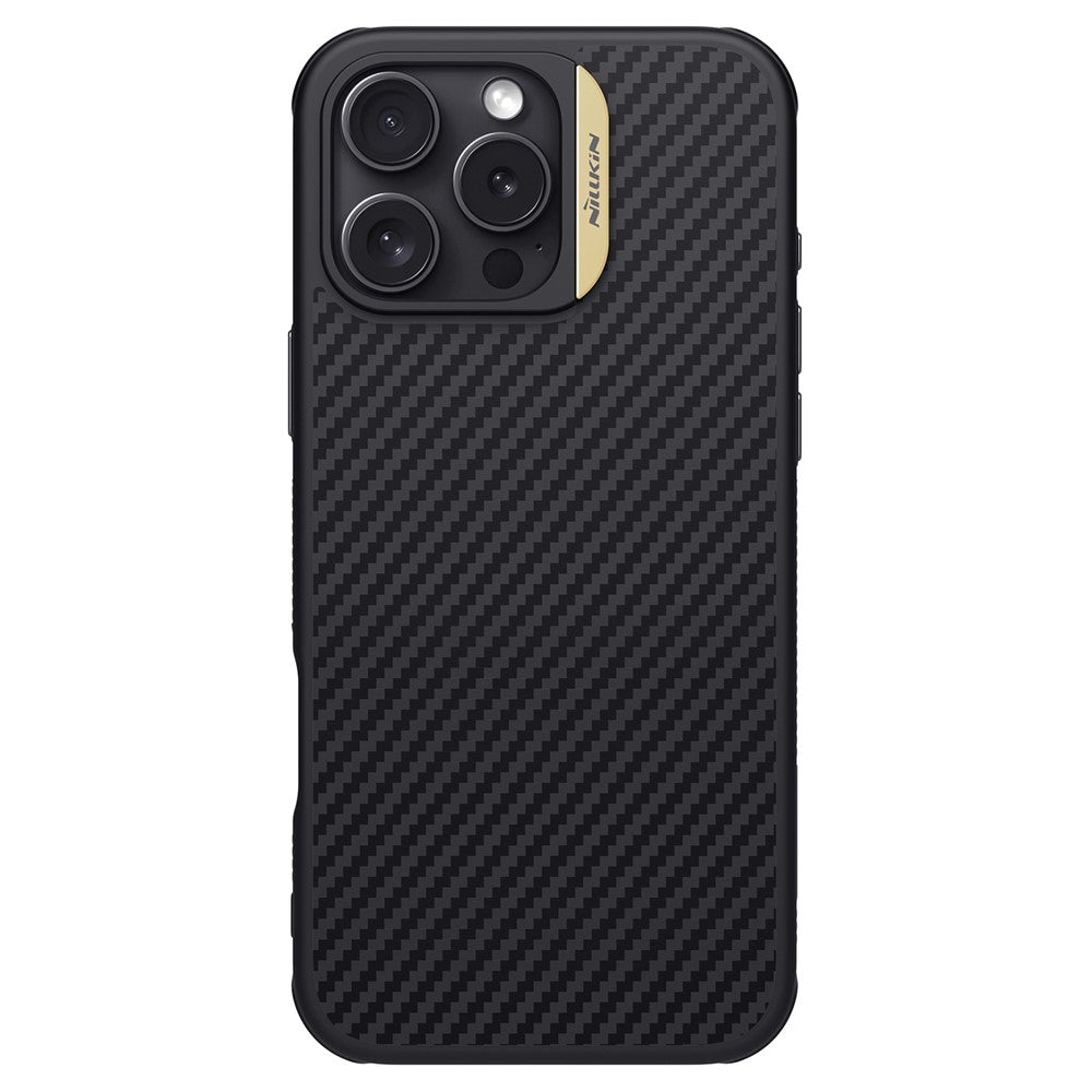 Nillkin Magnetic Case Carbon Fiber Texture TPU + PC Shockproof Phone Cover - For iPhone 16 Pro Max