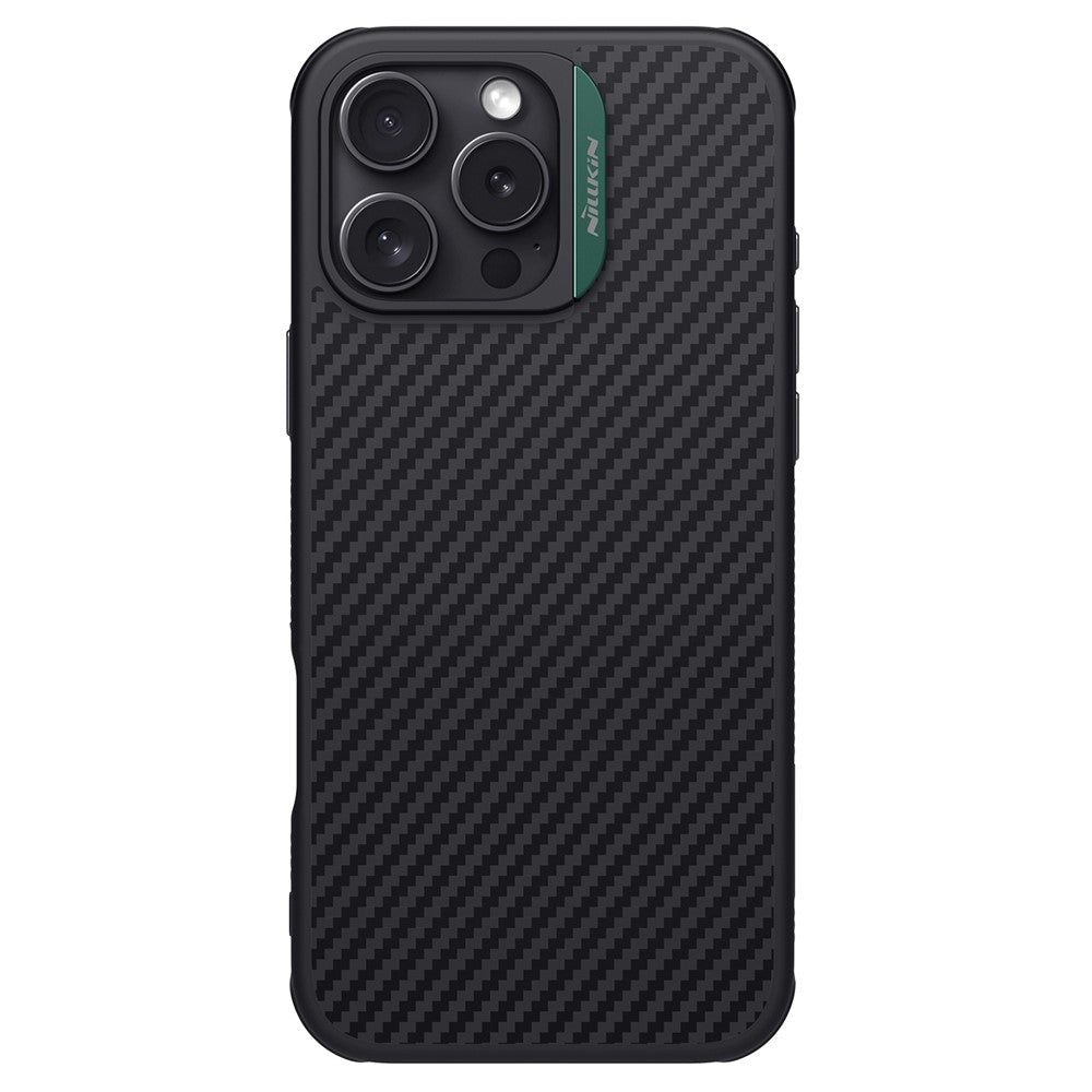 Nillkin Magnetic Case Carbon Fiber Texture TPU + PC Shockproof Phone Cover - For iPhone 16 Pro Max