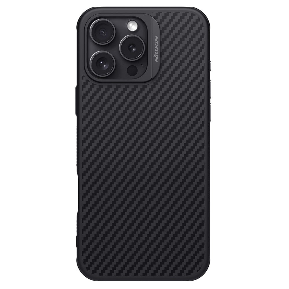 Nillkin Magnetic Case Carbon Fiber Texture TPU + PC Shockproof Phone Cover - For iPhone 16 Pro Max