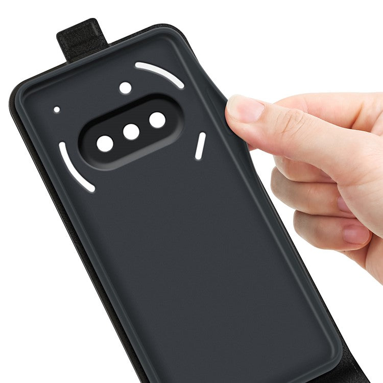 Case with Card Slots Vertical Flip PU Leather Phone Cover - For Nothing Phone (3a)