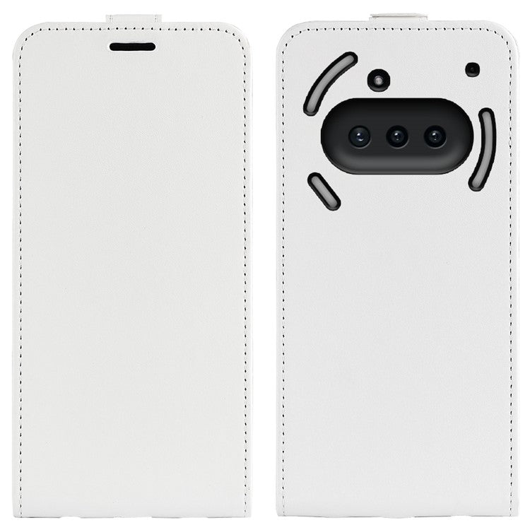 Case with Card Slots Vertical Flip PU Leather Phone Cover - For Nothing Phone (3a)