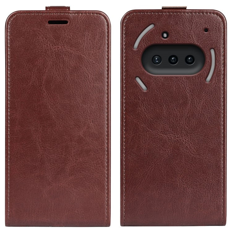 Case with Card Slots Vertical Flip PU Leather Phone Cover - For Nothing Phone (3a)
