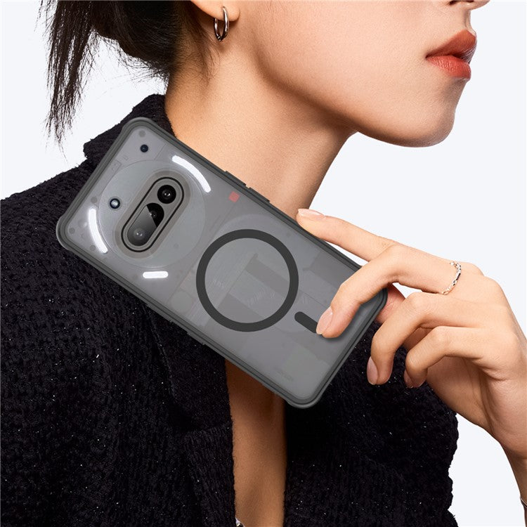 Anti Drop PC + TPU Case Compatible with MagSafe Phone Cover - For Nothing Phone (3a)