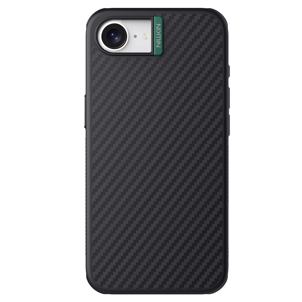 Nillkin Magnetic Case Carbon Fiber Texture TPU + PC Shockproof Phone Cover - For iPhone 16e